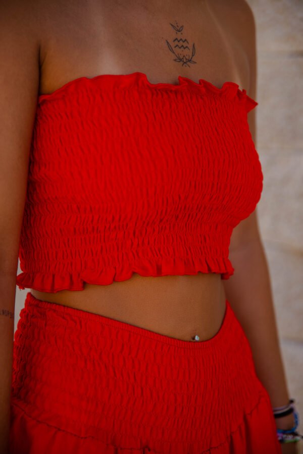 conjunto dos piezas falda pantalon y top Kahlo Butik