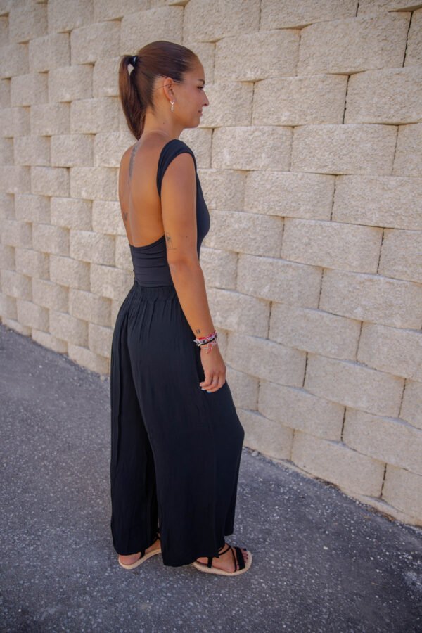 Kahlo Butik pantalon largo pata ancha