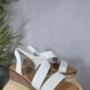 Sandalias Lola con plataforma color blanco