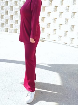 Conjunto sport mami color burdeos