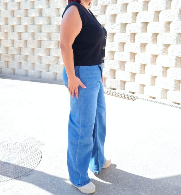 Chaleco de punto negro