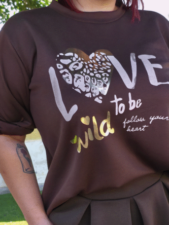 Jerséis/sudadera LOVE marrón chocolate