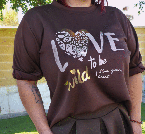 Jerséis/sudadera LOVE marrón chocolate