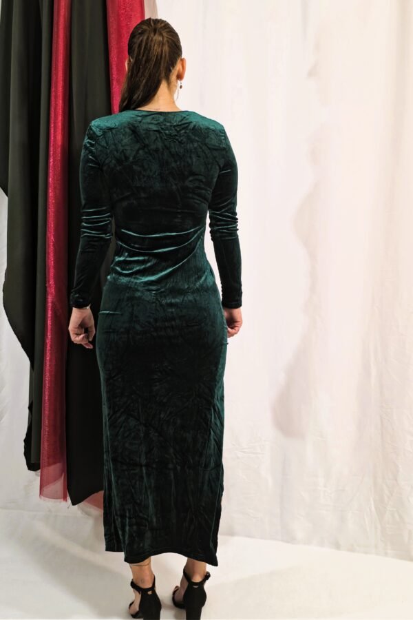 Vestido noche de fiesta, verde Esmeralda