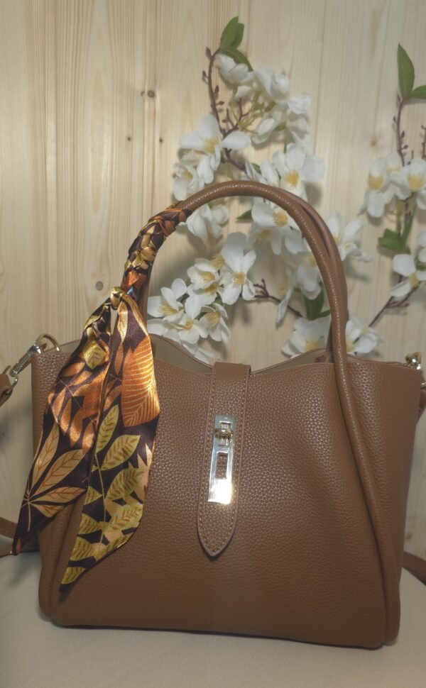 Bolso Marrón con pañuelo Atenas
