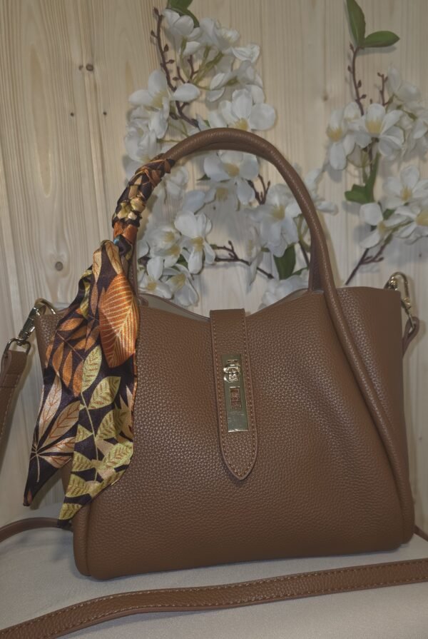 Bolso Marrón con pañuelo Atenas