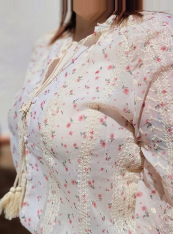 Camisa bohemia estampado floral