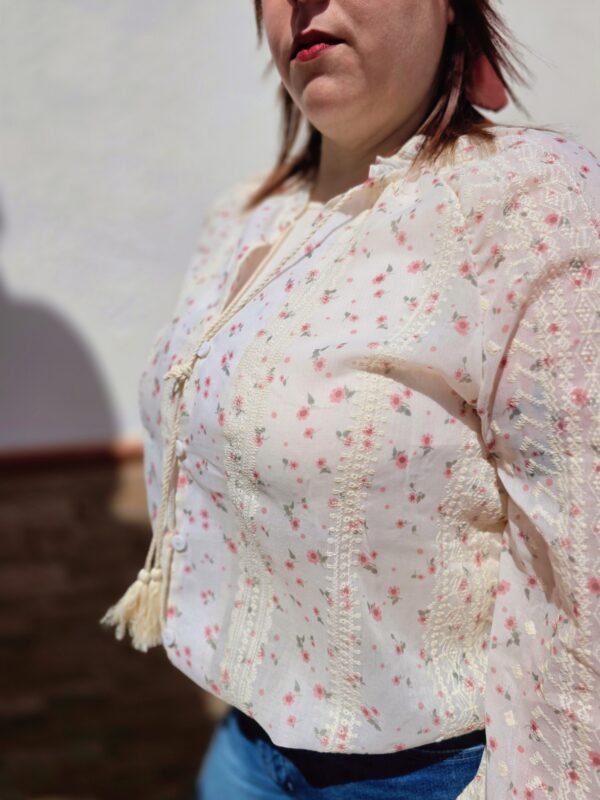 Camisa bohemia estampado floral