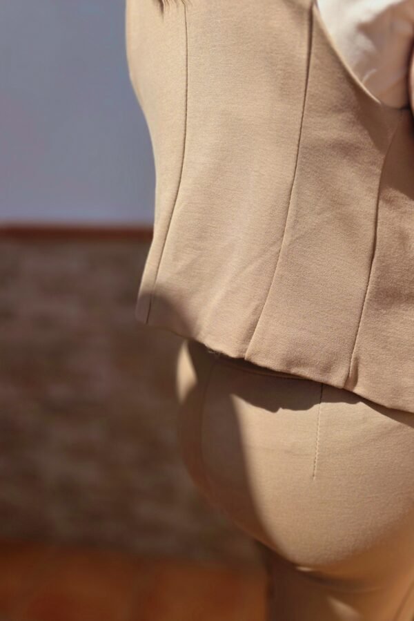 Conjunto 3 piezas traje color Camel