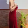 Vestido eventos rojo carmesí