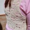 Chaleco de crochet Beige