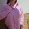 Camisa ejecutiva manga larga rosa princesa