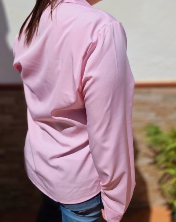 Camisa ejecutiva manga larga rosa princesa