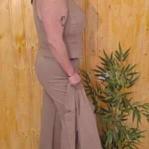 Conjunto 3 piezas traje color Camel